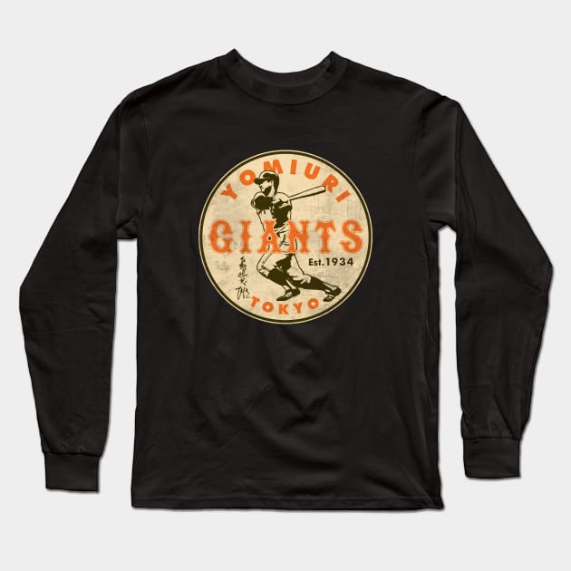 Tokyo Giants Shigeo Nagashima 2 by © Buck Tee Originals Long Sleeve T-Shirt by Buck Tee